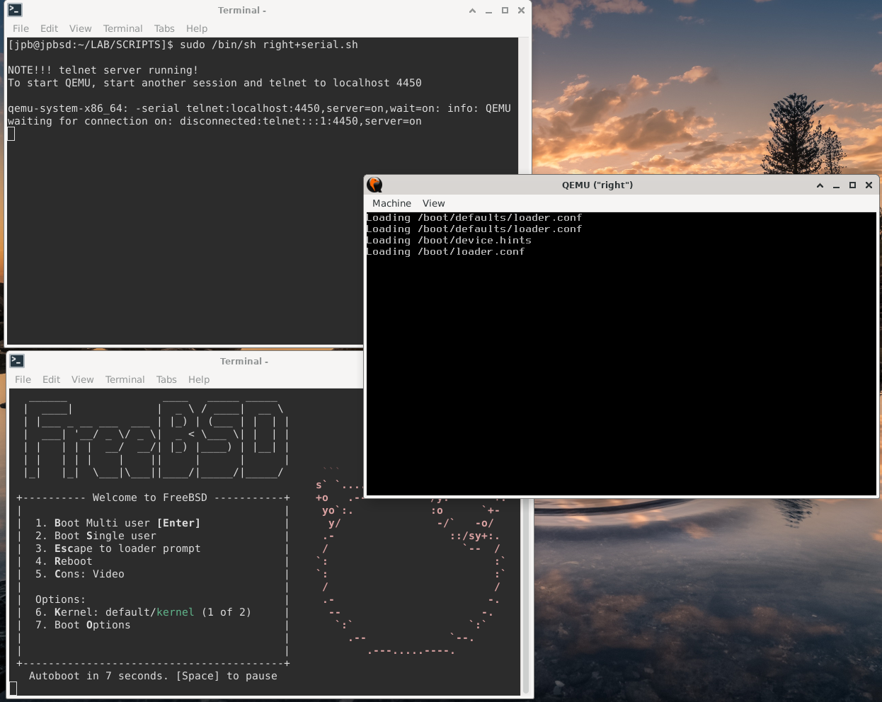 Figure 2: Qemu Serial Port Operation